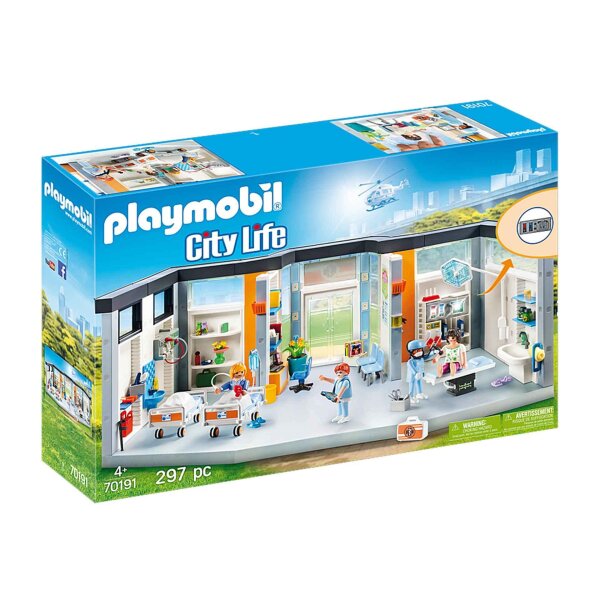 Playmobil 70191 City Life - Krankenhaus mit Einrichtung