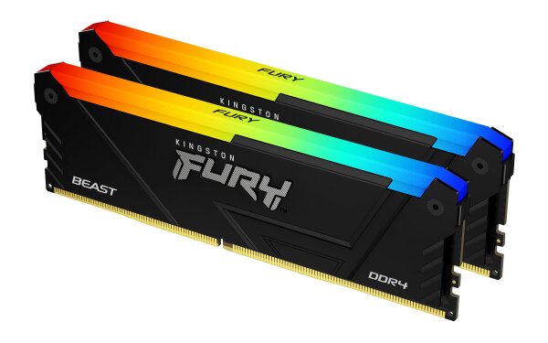 Kingston FURY Beast RGB - DDR4-16GB - 2x8GB - (KF432C16BB2AK2/16)