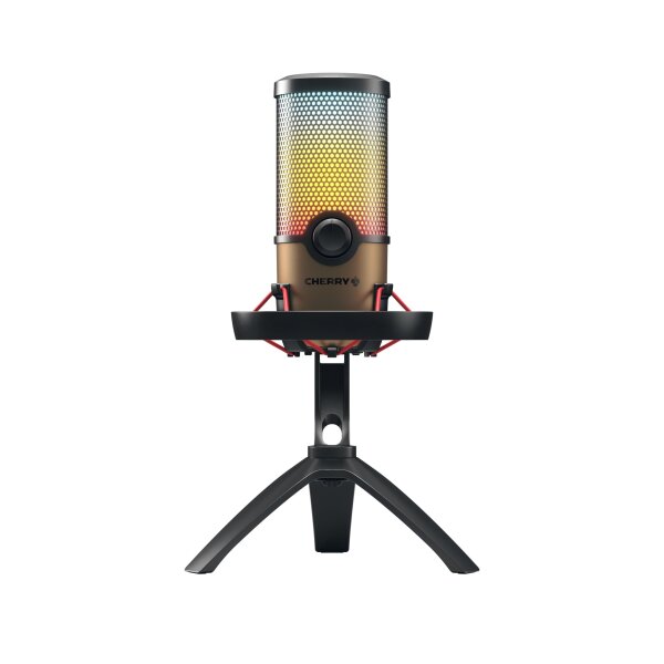 CHERRY UM 9.0 PRO RGB - Mikrofon - Schwarz, Bronze