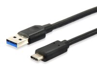 Equip USB 3.2 Cable - USB-A - USB-C - 0,25m - Black