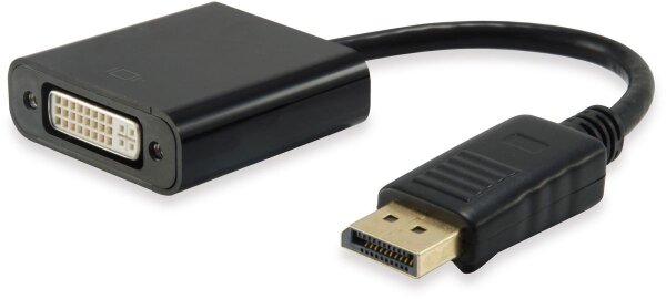 Equip Adapter - DisplayPort (M) - DVI-V (W) - Black