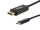 Equip Adapter - DisplayPort (M) - USB-C (M) - 1,8m - Black