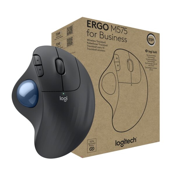 Logitech Mouse Ergo Series Trackball Wireless Black