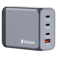Verbatim GNC-200 GaN Charg. 200W 3xUSB-C PD, 1xUSB-A QC...