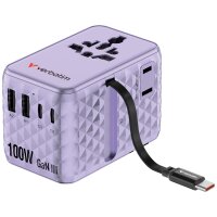 VERBATIM CHARGE N TRAVEL 100W UNIVERSAL TRAVEL ADAPTER...