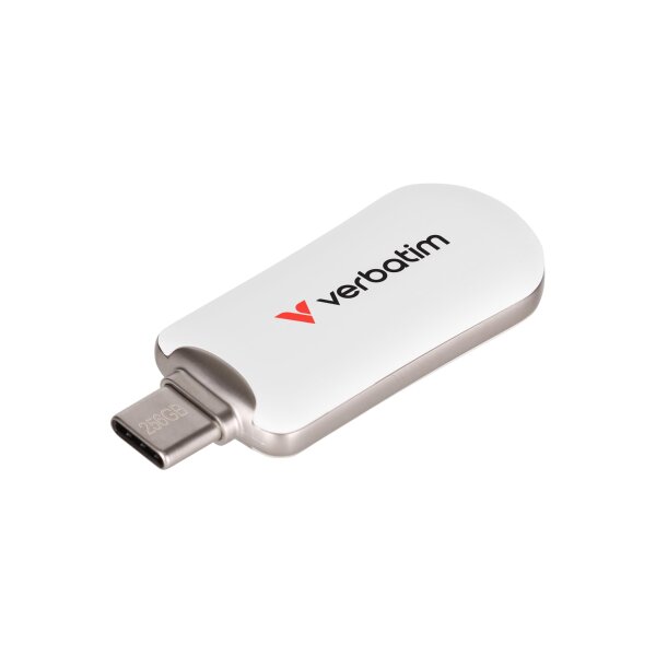 Verbatim Plectra White 256GB USB-C Flash Drive 30230