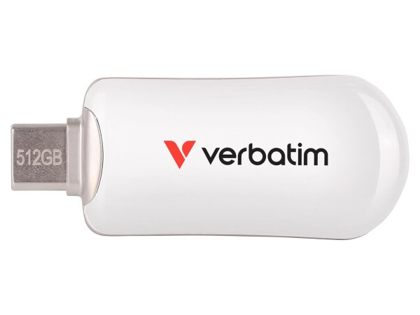 Verbatim Plectra White 512GB USB-C Flash Drive 30231
