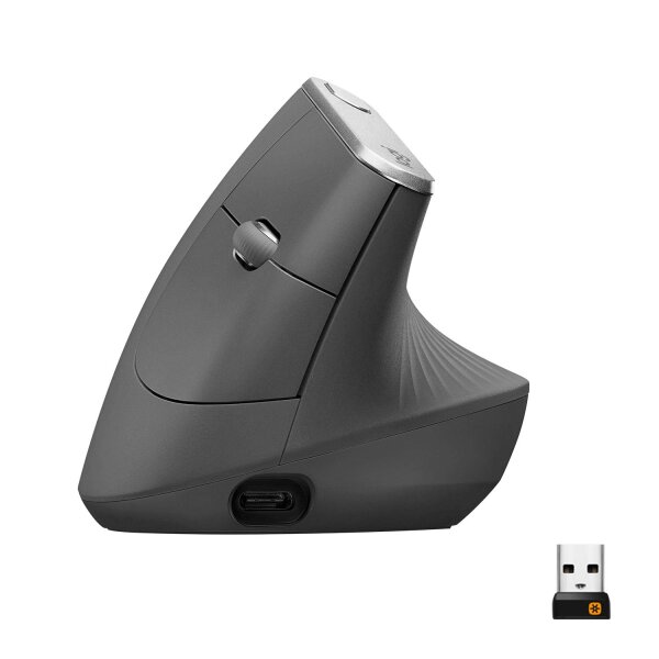 Logitech Mouse MX Vertical Wireless Grey