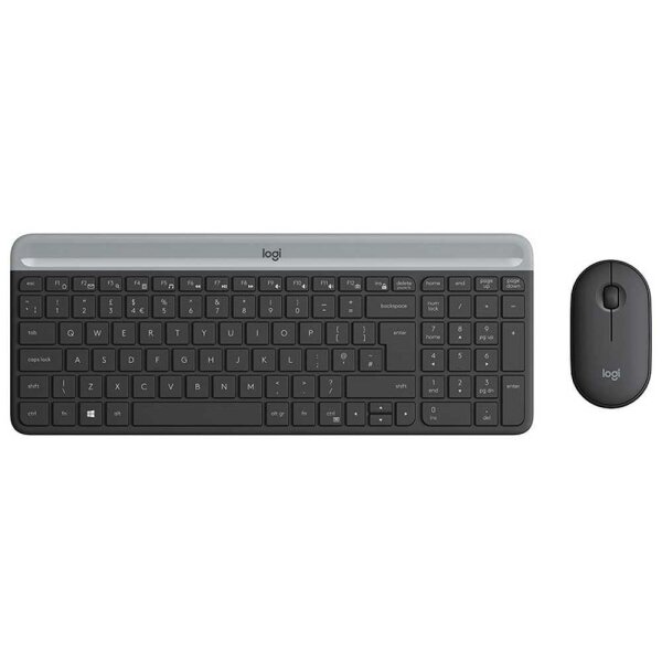 Logitech Desktop MK470 Slim Wireless Combo Black
