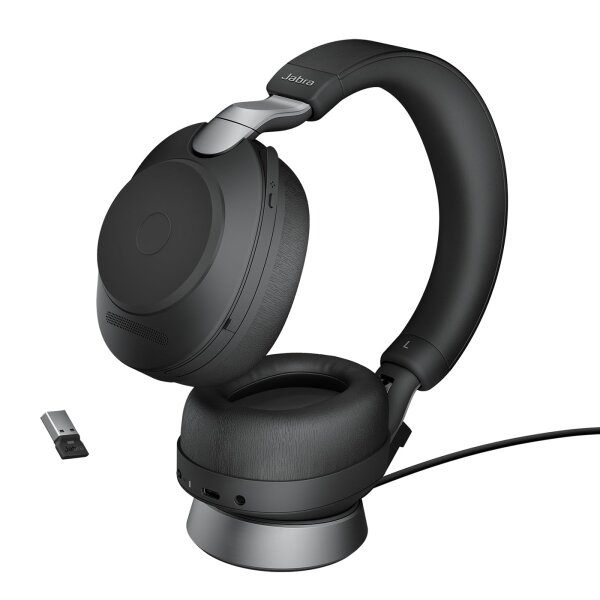 JABRA Evolve2 85 UC Stereo - Headset - Bluetooth - kabellos, kabelgebunden - 3,5 mm Stecker