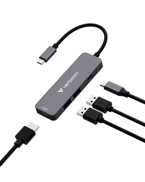 Verbatim USB-C Essentials Multi- Port Hub 4 Port 32155
