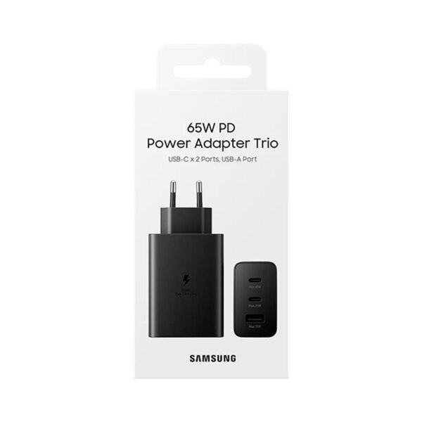 Samsung EP-T6530 - Netzteil - 65 Watt - 2 x USB-C - schwarz